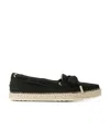 Tod's Straw-woven Love Shoes In Black