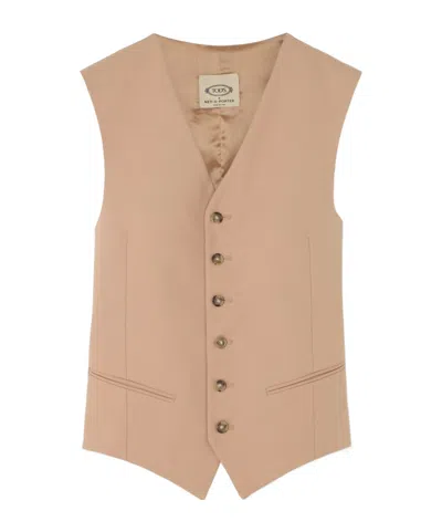 Tod's Stretch-cotton Vest In Brown