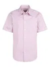 Tod's Striped Belted Shirt In Pink