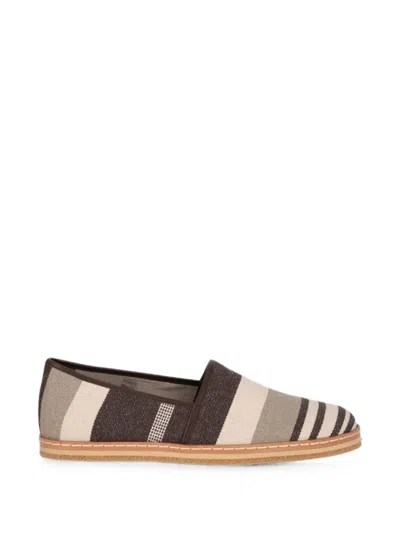 Tod's Striped Slip-on Loafers In Multi