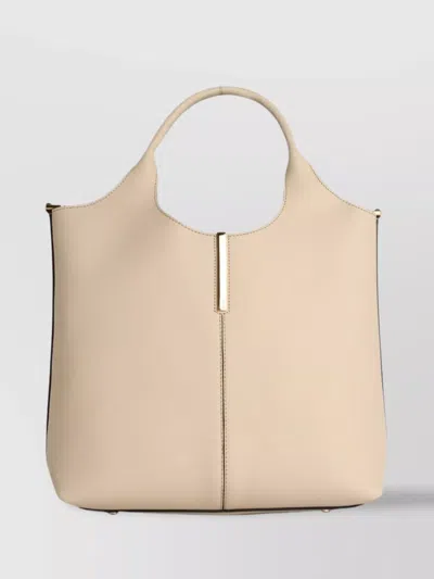 Tod's Structured Leather Tote Bag