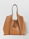 Tod's Structured Top Handle Tote Bag In Brown