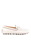 Tod's Stud Embellished Slip-on Loafers Tods In Beige