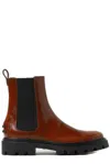 TOD'S STUDDED ROUND TOE CHELSEA BOOTS TODS