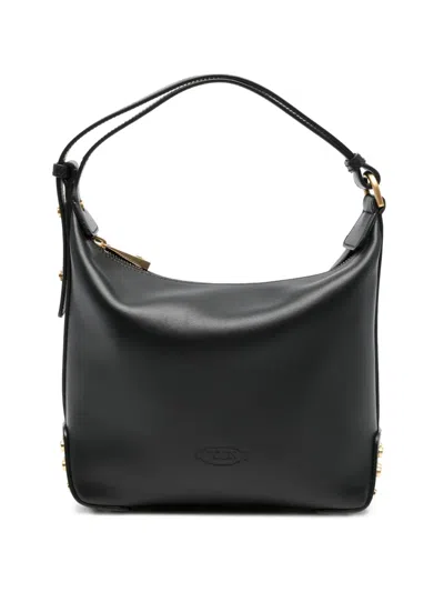 Tod's Stud-embellishment Leather Tote Bag In Black