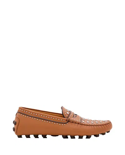 Tod's Studs Brown Flat Shoes