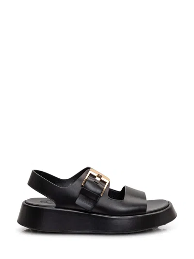 Tod's Tod`s Stylish Buckled Sandals In Black