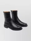 Tod's Stylish Round Toe Ankle Booties In Black