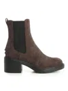 Tod's Gomma T60 73l Tronchetto Elast. Boots Brown In Brown