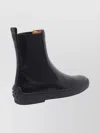 Tod's Suede Ankle Booties With Elastic Side Panels In Black