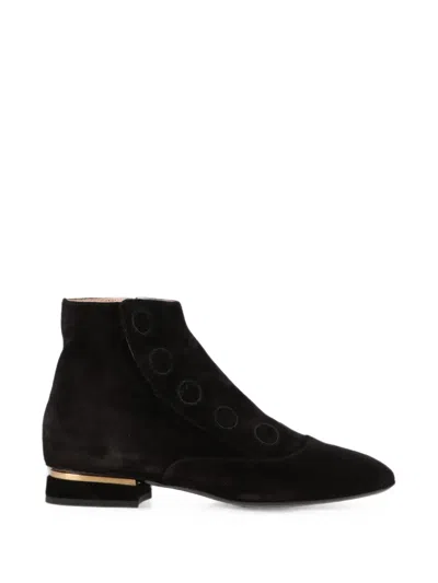 Tod's Suede Ankle Boots In Brown