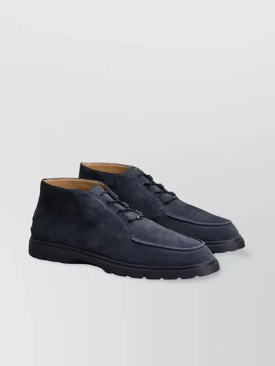 Tod's Suede Ankle Desert Boots In Black
