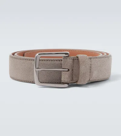 Tod's Suede Belt In Brown