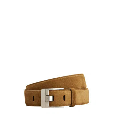 Tod's Suede Belt In Brown
