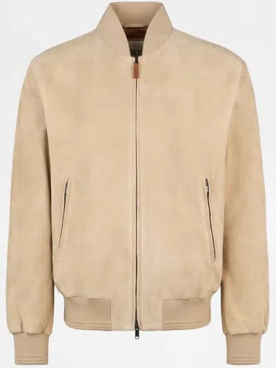 TOD'S SUEDE BOMBER JACKET
