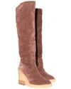Tod's Tods Suede Boot In Brown