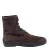 Tod's Brown Suede Ankle Boots In Brown