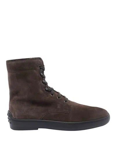 TOD'S SUEDE BOOTIES