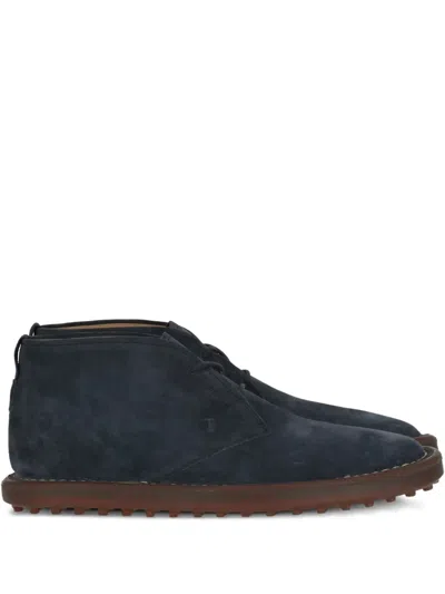 Tod's Suede Boots In Gray