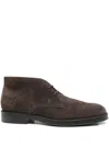 Tod's Suede Boots In Brown