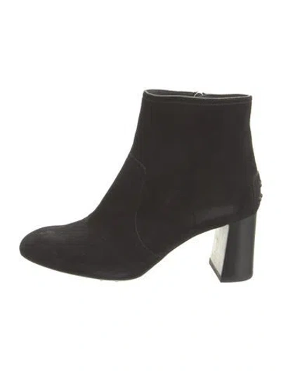 Pre-owned Tod's Suede Boots In Black
