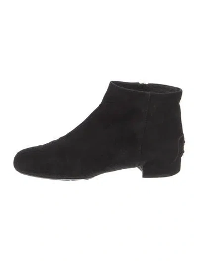 Pre-owned Tod's Suede Boots In Black