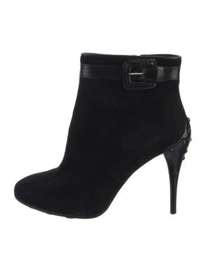 Pre-owned Tod's Suede Boots In Black