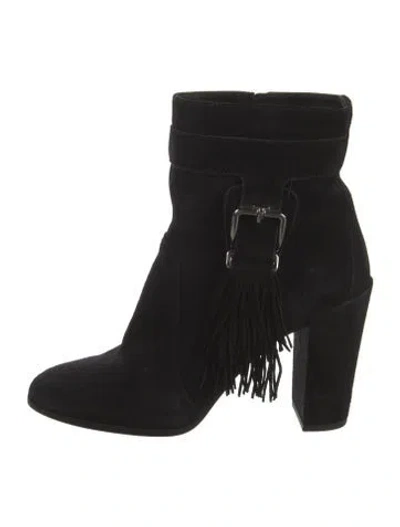 Pre-owned Tod's Suede Boots In Black