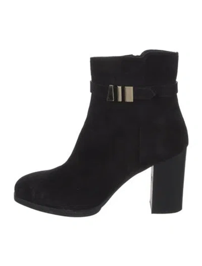 Pre-owned Tod's Suede Boots In Black