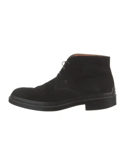 Pre-owned Tod's Suede Boots In Black