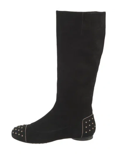 Pre-owned Tod's Suede Boots In Black