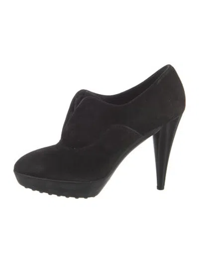 Pre-owned Tod's Suede Boots In Black