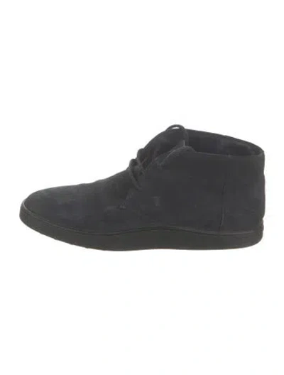 Pre-owned Tod's Suede Boots In Blue