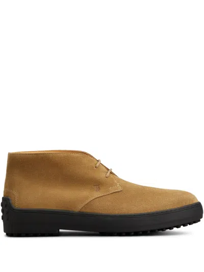 Tod's Suede Boots In Brown