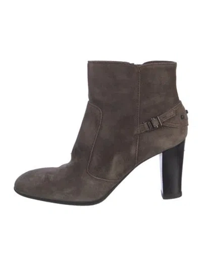 Pre-owned Tod's Suede Boots In Brown