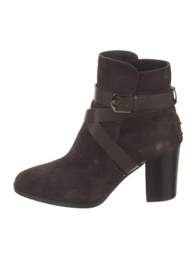 Pre-owned Tod's Suede Boots In Brown