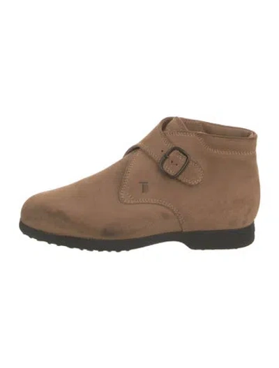 Pre-owned Tod's Suede Boots In Brown