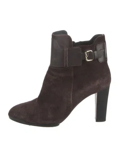 Pre-owned Tod's Suede Boots In Brown