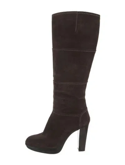 Pre-owned Tod's Suede Boots In Brown