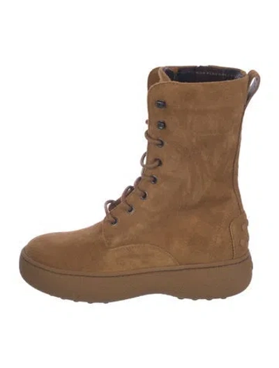 Pre-owned Tod's Suede Boots In Brown