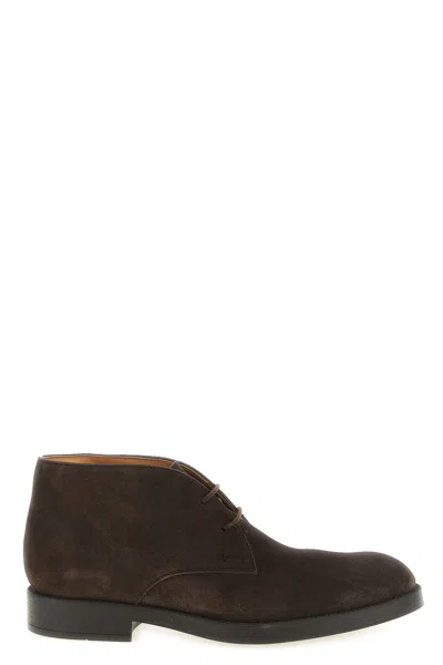 Tod's Suede Boots In Brown