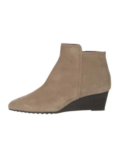 Pre-owned Tod's Suede Boots In Brown/neutrals