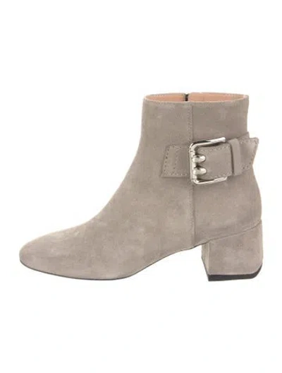 Pre-owned Tod's Suede Boots In Gray