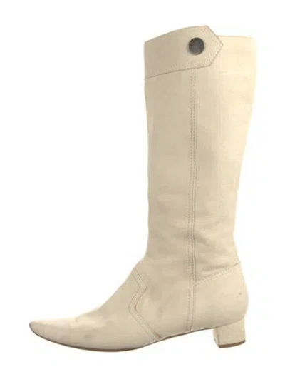 Pre-owned Tod's Suede Boots In Neutral