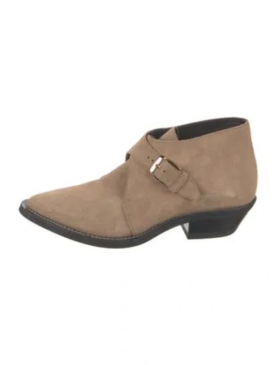 Pre-owned Tod's Suede Boots In Neutral
