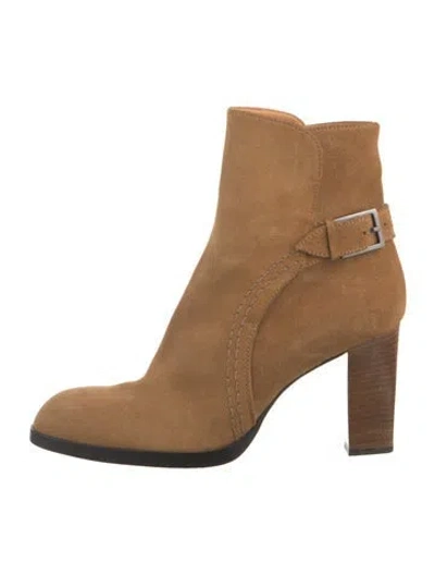 Pre-owned Tod's Suede Boots In Neutrals
