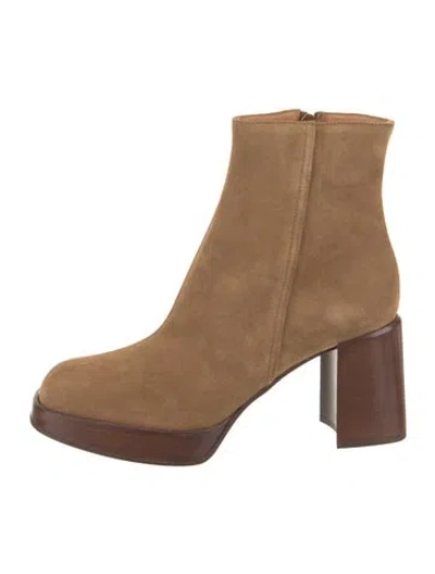 Pre-owned Tod's Suede Boots W/ Tags In Brown