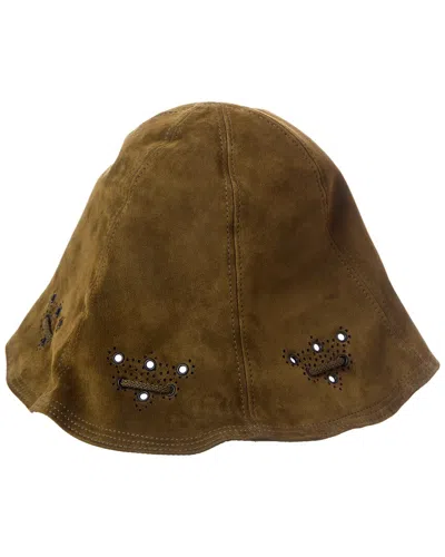 Tod's Tods Suede Bucket Hat In Brown