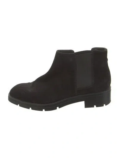 Pre-owned Tod's Suede Chelsea Boots In Black