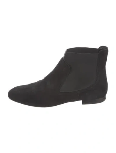 Pre-owned Tod's Suede Chelsea Boots In Black
